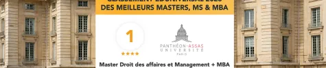 Master 2 / MBA droit des affaires & Management-Gestion de l'université Panthéon-Assas
